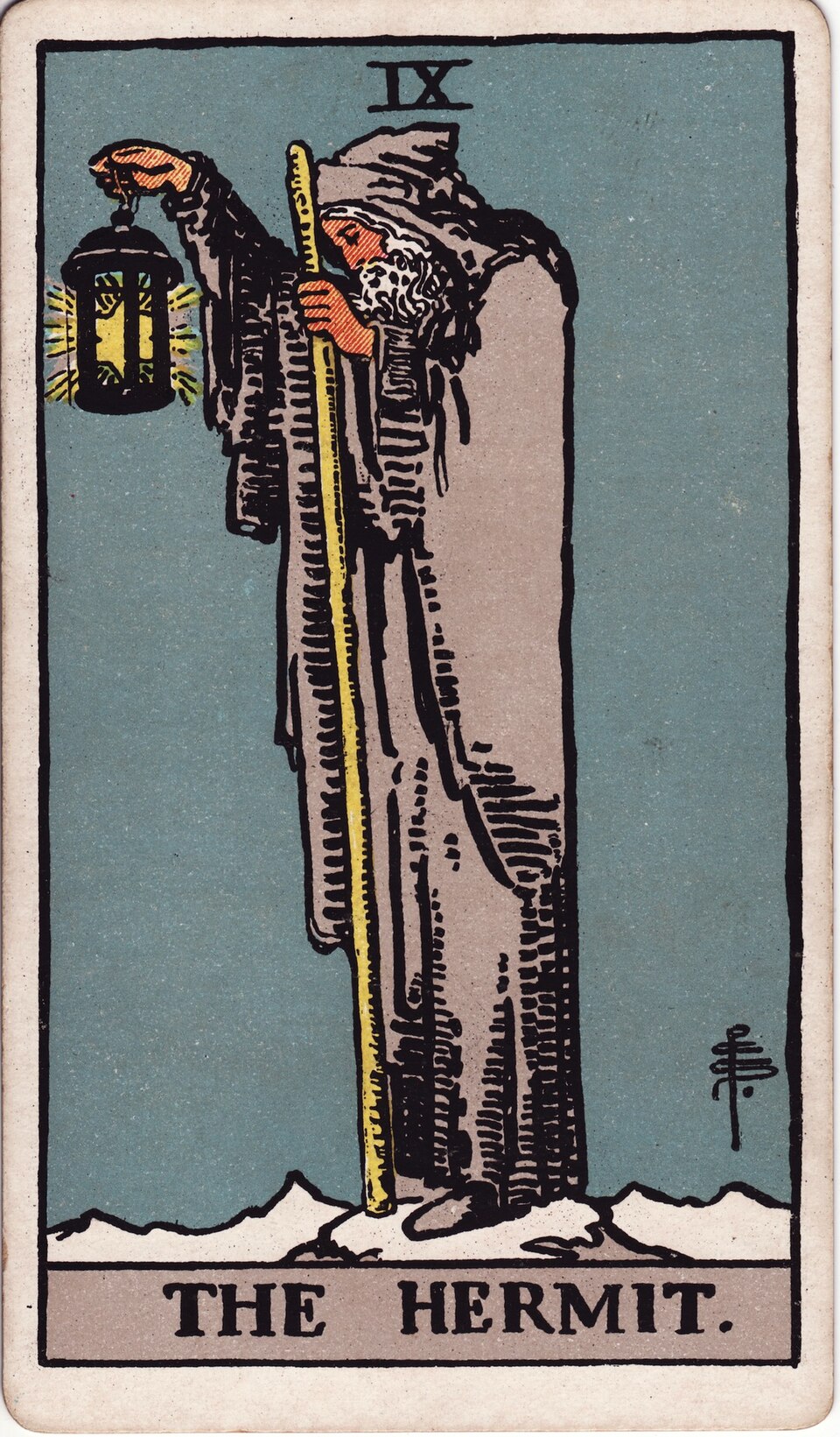 One Card Spread from the Rider–Waite–Smith tarot, 1909, public domain
